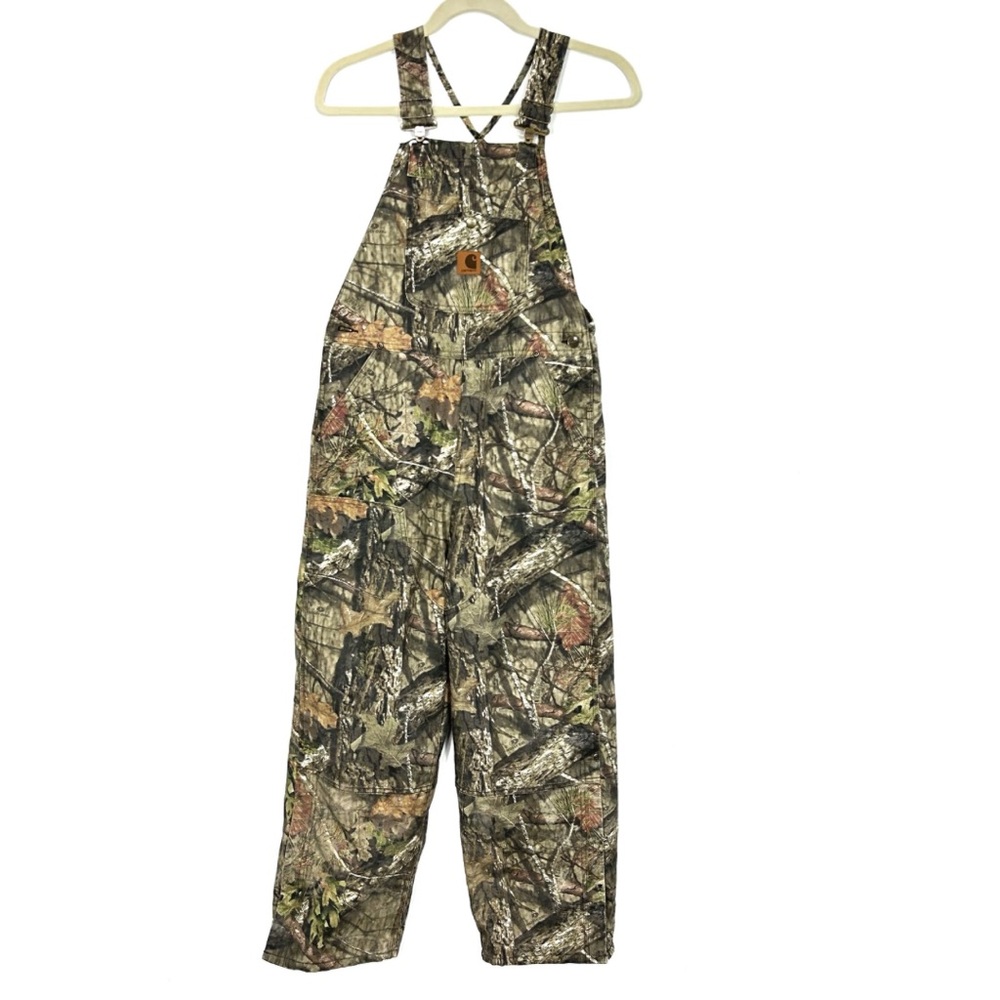 CARHARTT camo insulated bibs